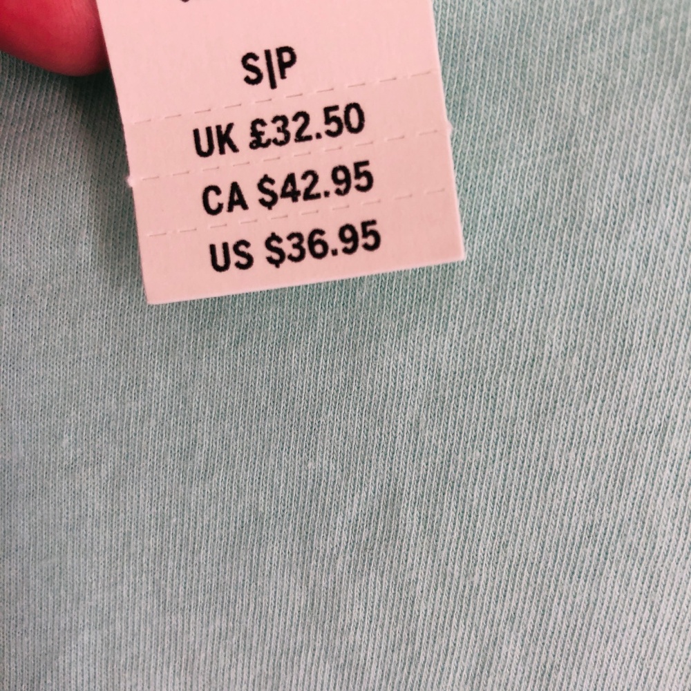 VS PINK | Short Sleeve Teal London Tee (VS79103) - Picture 4 of 6